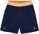 LACOSTE-Short Sport Roland Garros Bleu Marine / Orange