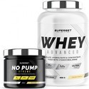 Superset Nutrition-Programme Fitness Energie: 100% Whey Proteine Advanced (900g) [VANILLE CREMEUSE] + No Pump Xtreme [PINA COLADA]