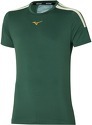 MIZUNO-T-shirt de Tennis Vert Homme Shadow