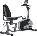 HOMCOM-Vélo D'Appartement Semi Allongé Magnétique Écran Lcd Multifonction Selle Dossier Résistance Réglable Acier Abs