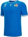 MACRON-T-shirt polycoton Italie Rugby Merch RWC Country 2023