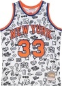 Mitchell & Ness-Maillot New York Knicks NBA Doodle Swingman 1991 Patrick Ewing
