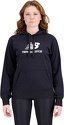 NEW BALANCE-Sweat à capuche femme Essentials Stacked Logo noir