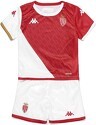 KAPPA-Ensemble Maillot et short Enfant Baby Kit Kombat Domicile As Monaco Officiel Football