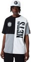 NEW ERA-T-Shirt NBA Brooklyn Nets Cut and Sew Oversize Blanc