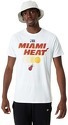 NEW ERA-T-shirt NBA Miami Heat team Graphic Blanc pour Homme