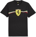 PUMA-T-shirt traditionnel avec grand écusson Scuderia Ferrari Motorsport