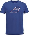 BABOLAT-T-Shirt Exercise Big Flag Bleu Marine