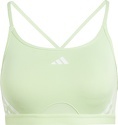 adidas Performance-Brassière de training 3 bandes maintien léger Aeroreact