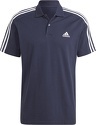 adidas Sportswear-Polo à petit logo et 3 bandes en piqué brodé Essentials