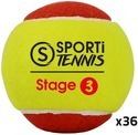 Sporti-Sachet de 36 balles de tennis Stage 3