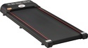 HOMCOM-Tapis de marche Fitness électrique - 1 à 6 Km/h - écran LED multifonctions + télécommande - 500 W - acier rouge noir