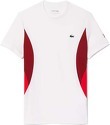 LACOSTE-T-Shirt Tennis Novak Djokovic Blanc / Rouge