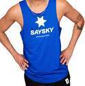 Saysky-Logo Combat Singlet Blue