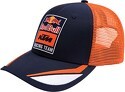 Red Bull KTM Racing Team-Casquette de camionneur Turbo Moto GP Officiel - Adulte - Bleu Orange