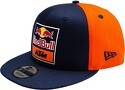 Red Bull KTM Racing Team-Casquette plate New Era Replique de l'équipe Moto GP Officiel - Adulte - Bleu Orange