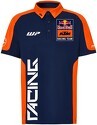 Red Bull KTM Racing Team-Polo réplique de l'équipe Moto GP Officiel - Homme - Bleu Orange