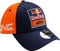 Red Bull KTM Racing Team-Casquette incurvée New Era Replique de l'équipe Moto GP Officiel - Enfant - Bleu Orange