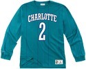 Mitchell & Ness-Maillot Manches Longues Charlotte Hornets Larry Johnson