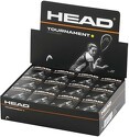 HEAD-Balle de squash avec point jaune simple Tournament (x12)