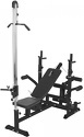 GORILLA SPORTS-Banc de musculation universel (banc + option poulie) - coloris noir