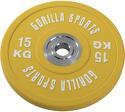 GORILLA SPORTS-Bumpers 15kg caoutchouc renforcé - Disques