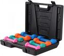 GORILLA SPORTS-Set d'haltères fitness de 10 kg + coffret de rangement