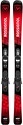 ROSSIGNOL-Pack Ski Hero Jr Kid X + Fixations Kid 4 Gw Rouge Garçon