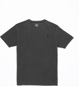 VOLCOM-Tee Shirt Solid Stone Black Garçon