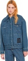 VOLCOM-Veste Fa Keutchi Denim Vmi-vintage Marbled Indigo Femme