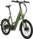 Adore-Vélo électrique compact 20" Aluminium C-200 Compact Bike Moteur dans la roue arrière 45NM / 10,4Ah vert métallisé mat