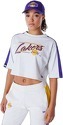 NEW ERA-T-Shirt Crop Los Angeles Lakers Nba Colour Block