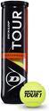 DUNLOP-Tube de 4 balles de tennis Tour Performance