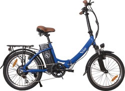 Pliable Urban Velair 20'' - Shimano 6 Vitesses - Freins Patins - Autonomie 60 Km - Cadre Aluminium - Bleu - Vélo électrique