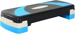 HOMCOM - Stepper fitness aerobic hauteur reglable surface antiderapante 80 x 31 x 20 cm noir bleu