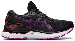 Chaussures Running ASICS Femme GEL-NIMBUS 24 Blanc / Rose / Vert / Bleu PE  2022