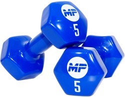 Muscle Power - Vinyl Dumbbells - 2 x 5 kg - Blauw