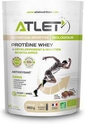 ATLET - Protéine whey native (450g)|Cacao| Whey protéine|