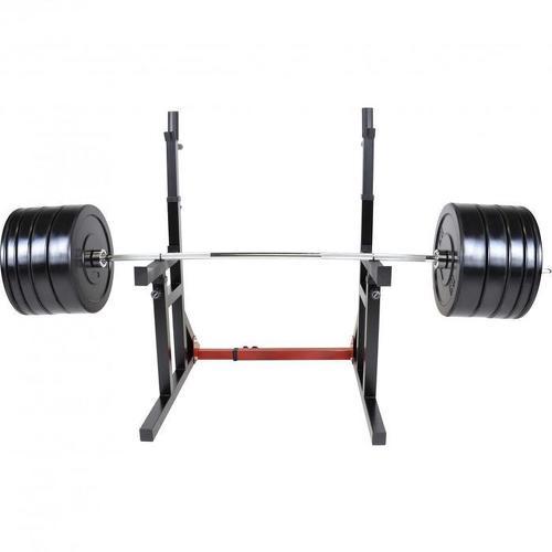 GORILLA SPORTS - Pack haltérophile avec haltère long et rack à squat 170 kg
