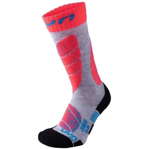 UYN - Chaussettes De Ski Junior Ski Socks Grey/coral