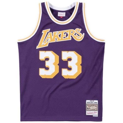 Mitchell & Ness - Kareem Abdul-Jabbar Los Angeles Lakers 1983-84 Hardwood Classics - Maillot de NBA