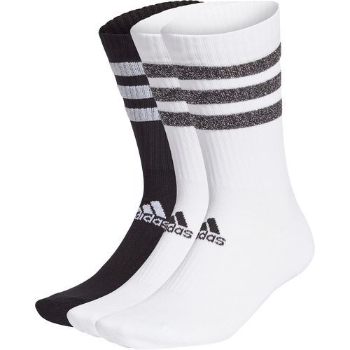 adidas Performance - Calze Glam 3-Stripes Cushioned Crew Sport (3 paia)