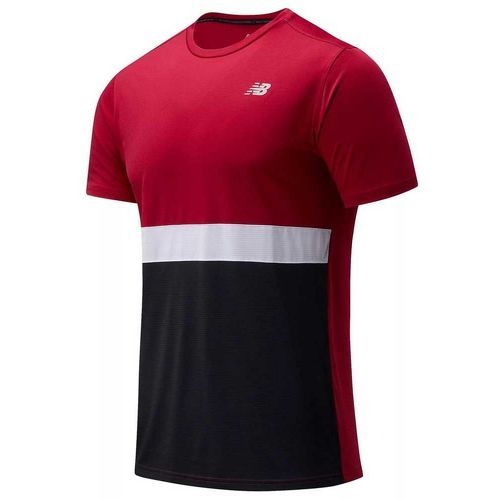 NEW BALANCE - Chemise Manche Courte Striped Accelerate