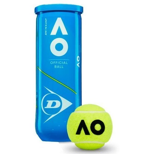 DUNLOP - Australian Open, Bipack 2 Tubes 4 Balles - Balles de tennis