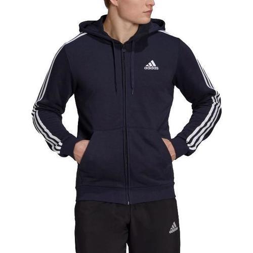 adidas Sportswear - Veste à capuche Essentials French Terry 3-Stripes Full-Zip