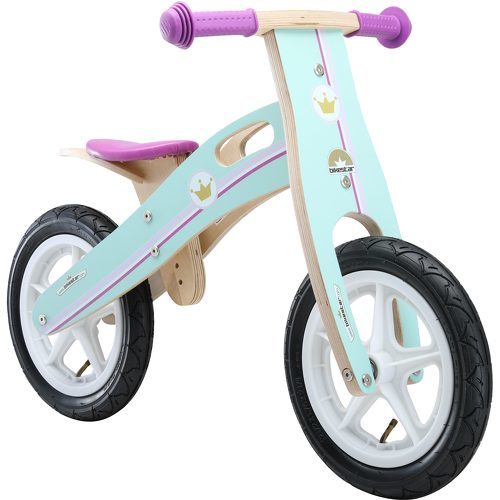 BIKESTAR - Vélo Draisienne Enfants en bois pour garcons et filles de 3 - 4 ans | Vélo sans pédales évolutive 12 pouces | Lilas