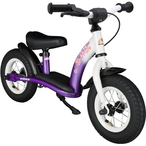 BIKESTAR - Vélo Draisienne Enfants pour garcons et filles de 2 - 3 ans | Vélo sans pédales évolutive 10 pouces Classique | Lilas & Blanc