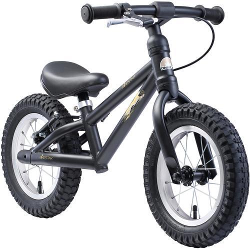 BIKESTAR - Vélo Draisienne Enfants pour garcons et filles de 3 - 4 ans | Vélo sans pédales évolutive 12 pouces VTT | Noir