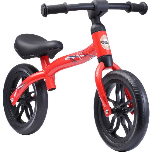 BIKESTAR - Vélo Draisienne poids léger (3KG!) pour Enfants garcons et filles de 2 - 3 ans | Vélo sans pédales évolutive 10 pouces 2-en-1 Croissante Cadre | Rouge