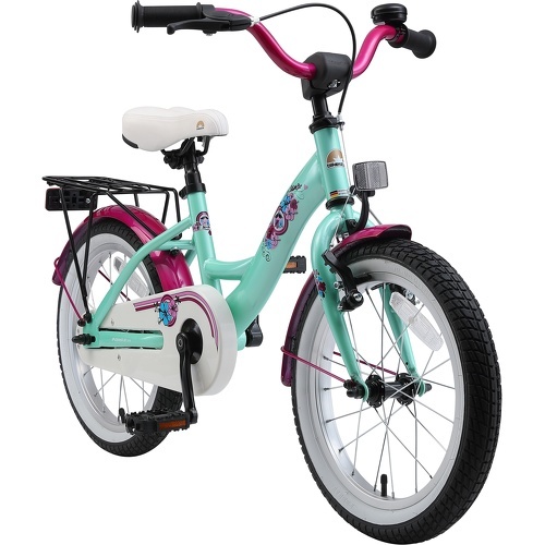 BIKESTAR - Vélo enfant pour garcons et filles de 4 - 5 ans | Bicyclette enfant 16 pouces classique avec freins | Menthe